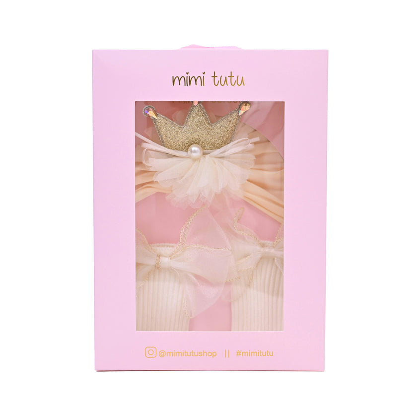 Crown & Bow Baby Hat Gift Set
