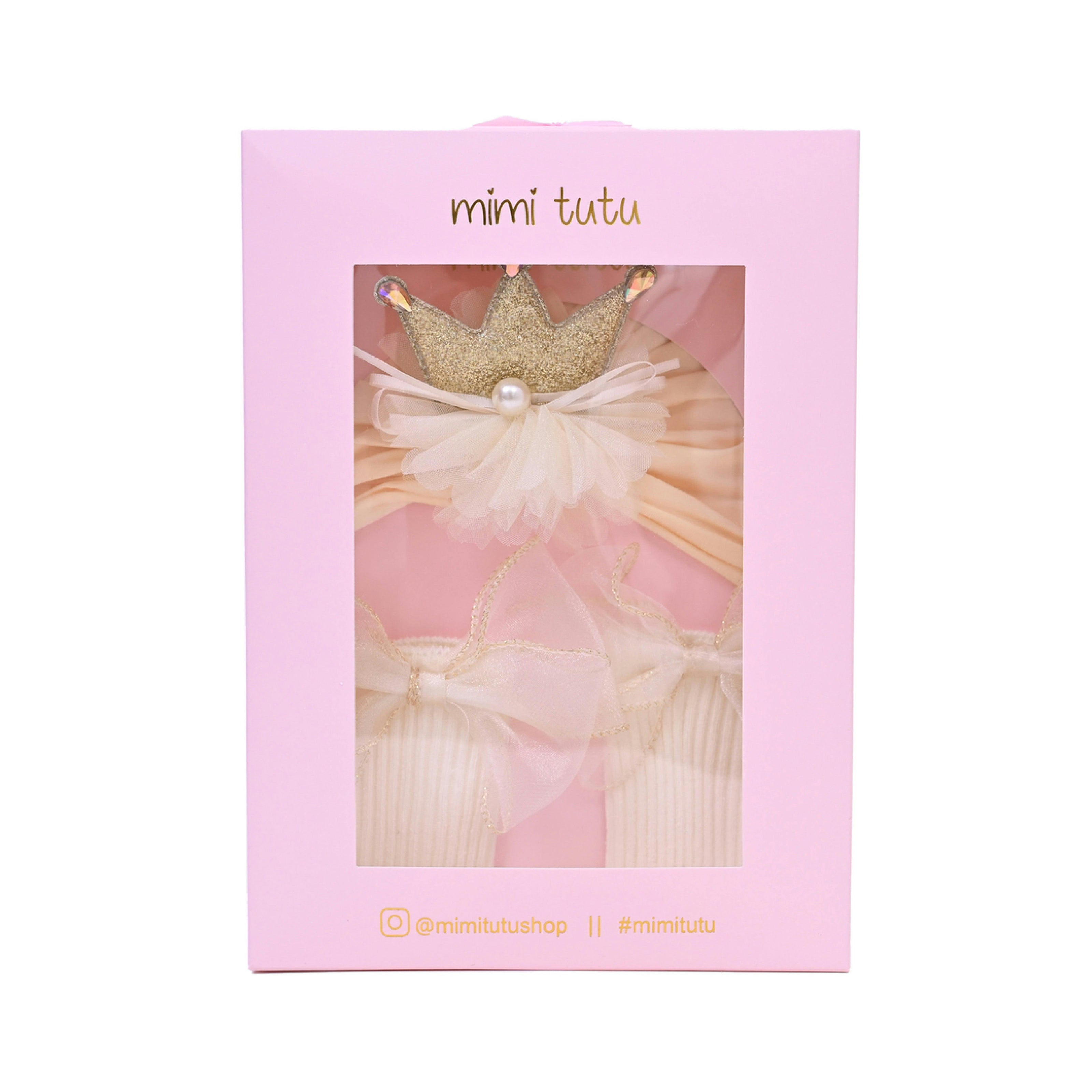 Crown & Bow Baby Hat Gift Set