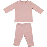 Texture Dot 2-Piece Top & Pant Set