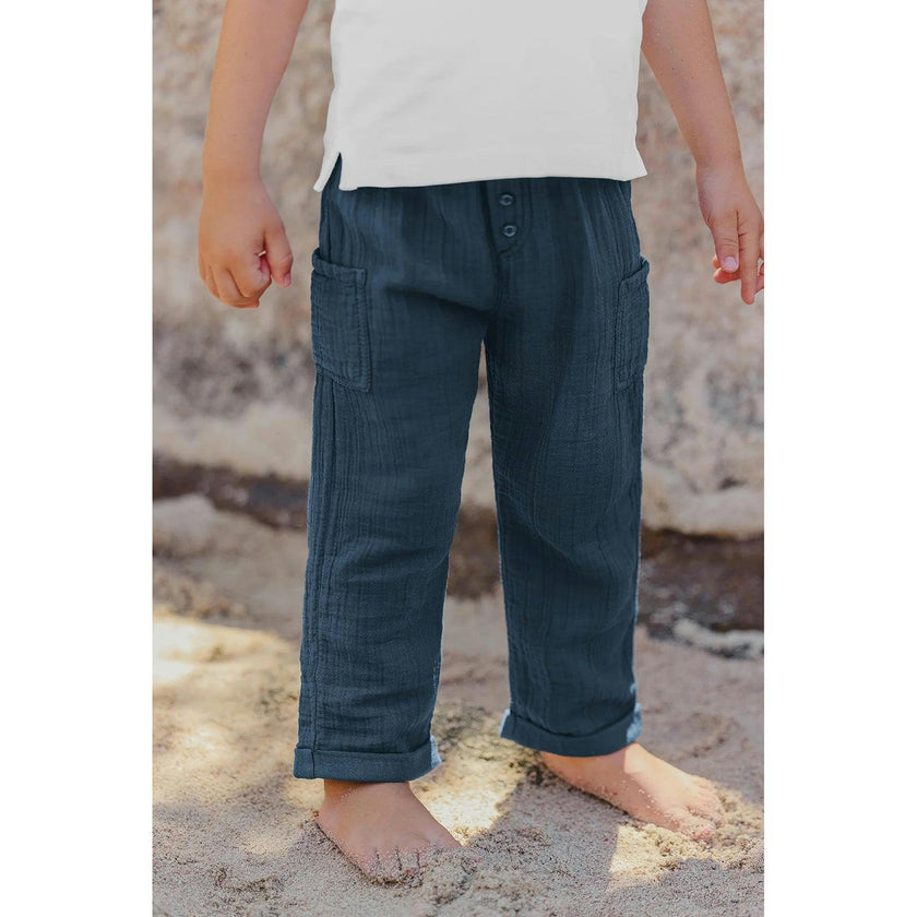 TARTINE ET CHOCOLAT Gauze Cotton Cargo Baby Pants