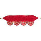 Velvet Mantle Scarf with Hand Beading