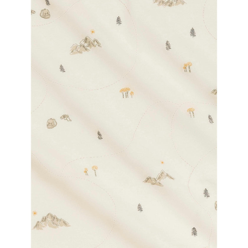Swaddle Blanket Pamela Floral / Mist + Navy