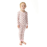 Rose Bow Lattice - Long Sleeve Loungewear Set