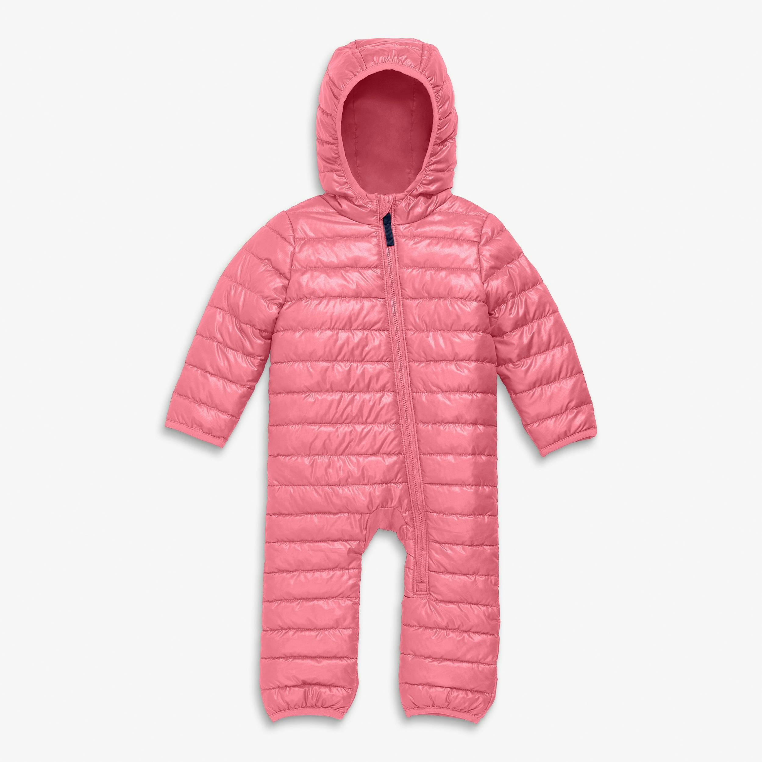 Baby lightweight puffer suit in solids