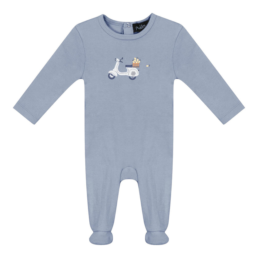 Scooter Bicycle Print Onesie