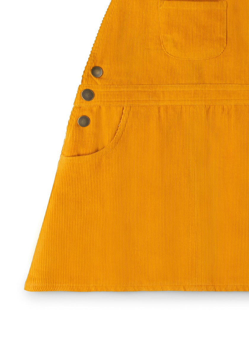 Sunflower Reversible Pinafore Dress, Gold