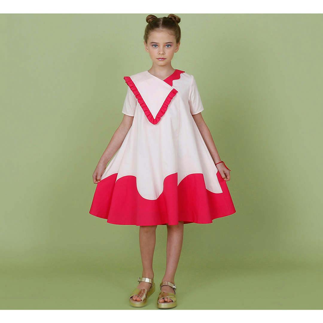 Lola dress (black/off-white)