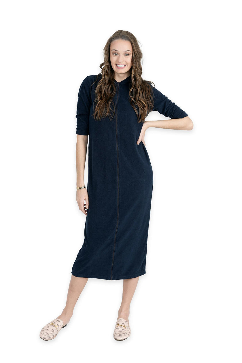Oversized Terry Midi Robe