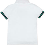 Organic Short Sleeve Knit Pique Polo Shirt, White