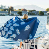 Cotton Sustainable Knit Throw Blanket | Coastal - Oyster