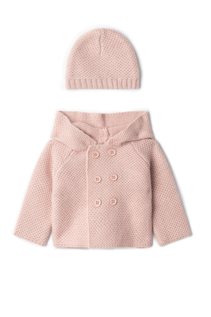 Knit Jacket With Hat