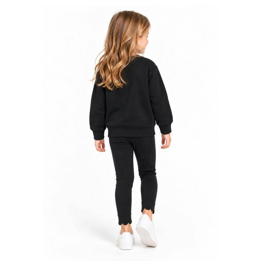 Striped Scalloped Legging