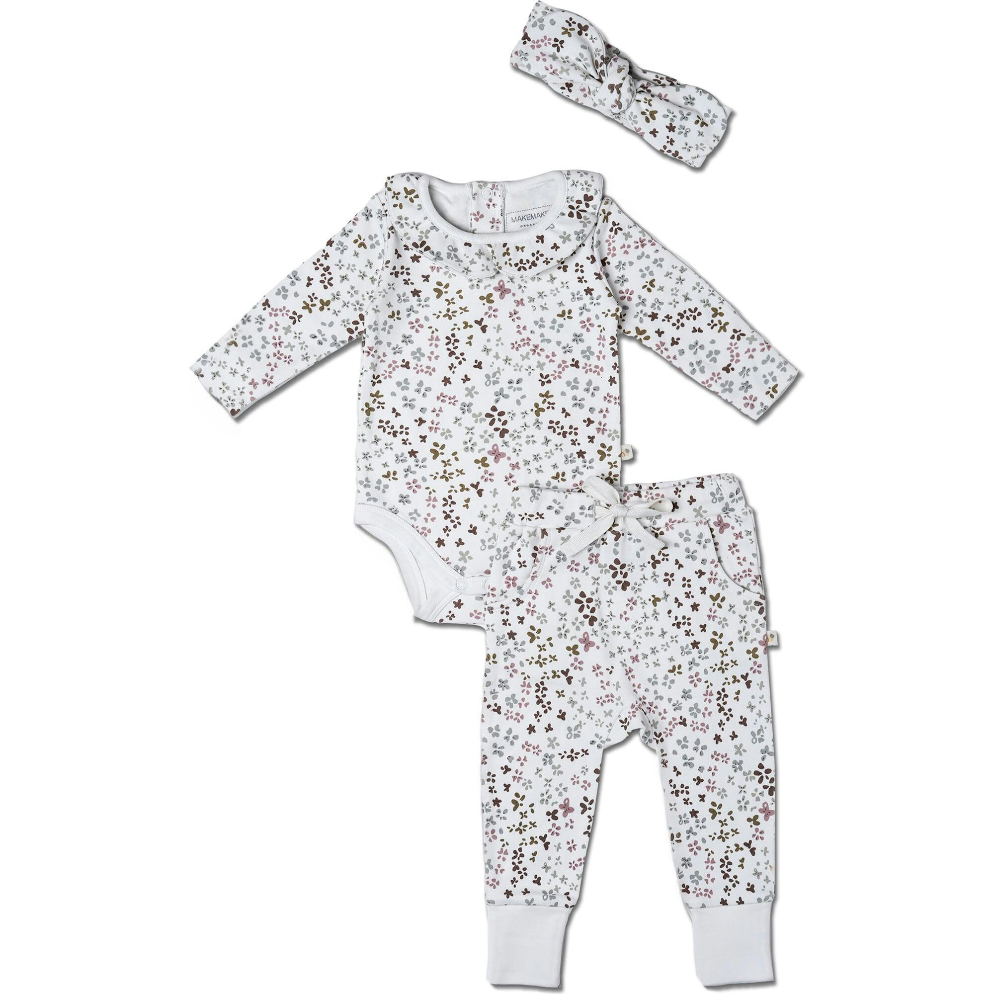 Organic Ruffle Onesie & Pants Set