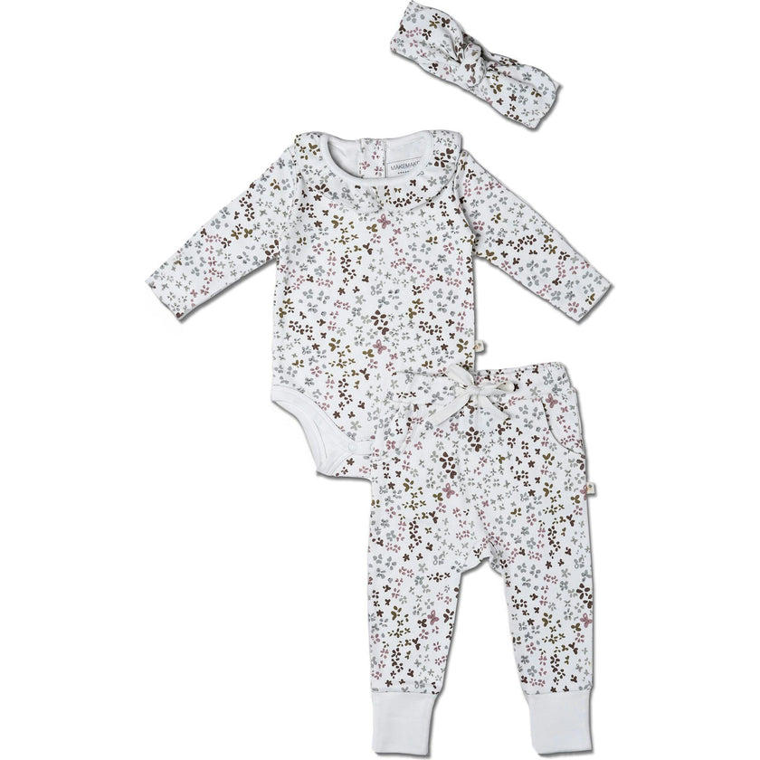Organic Ruffle Onesie & Pants Set