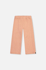 Wide Leg Jacquard Pants Pink