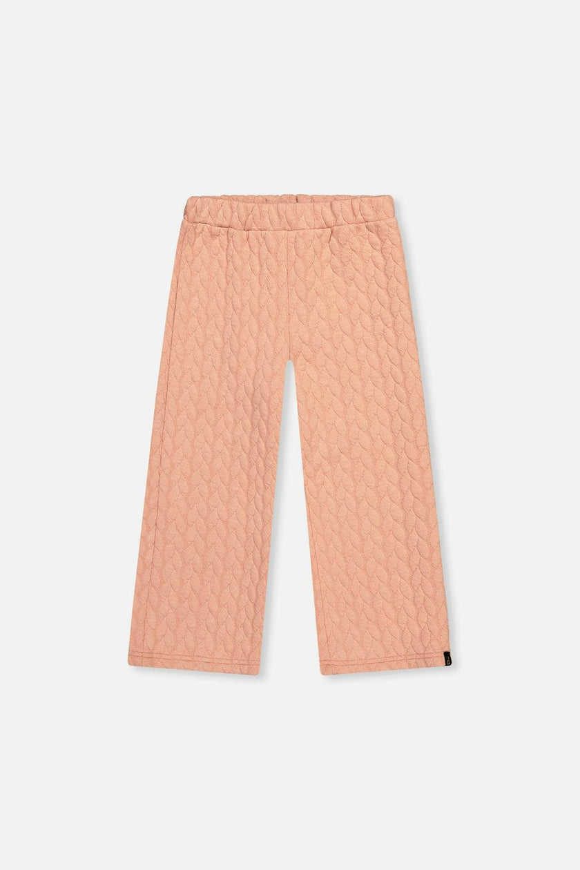 Wide Leg Jacquard Pants Pink