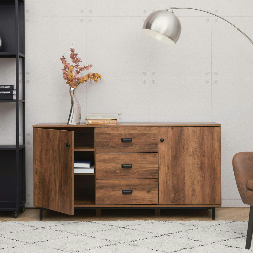 Brooklyn Sideboard with Storage Plus Metal Legs and Handles