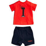 Splatter Logo T-shirt and Shorts Set