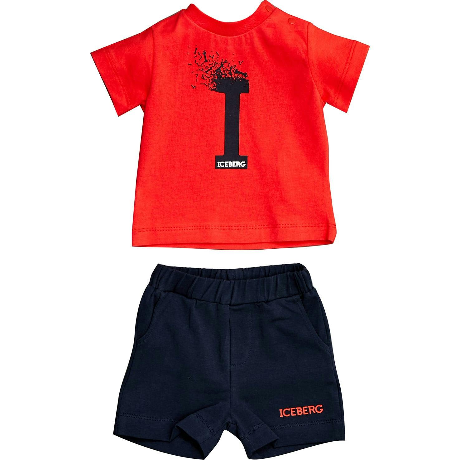Splatter Logo T-shirt and Shorts Set