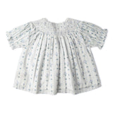 Organic Smocked Top & Shorts Set - Blue Vines