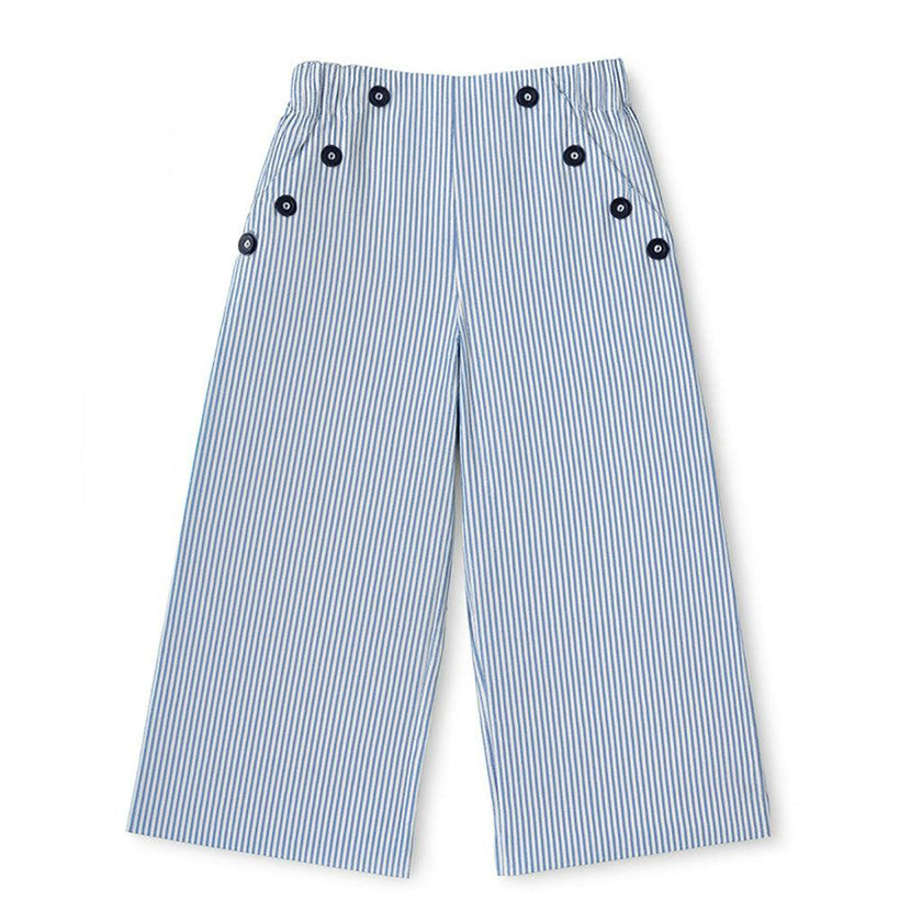 Stripe Button Front Pants