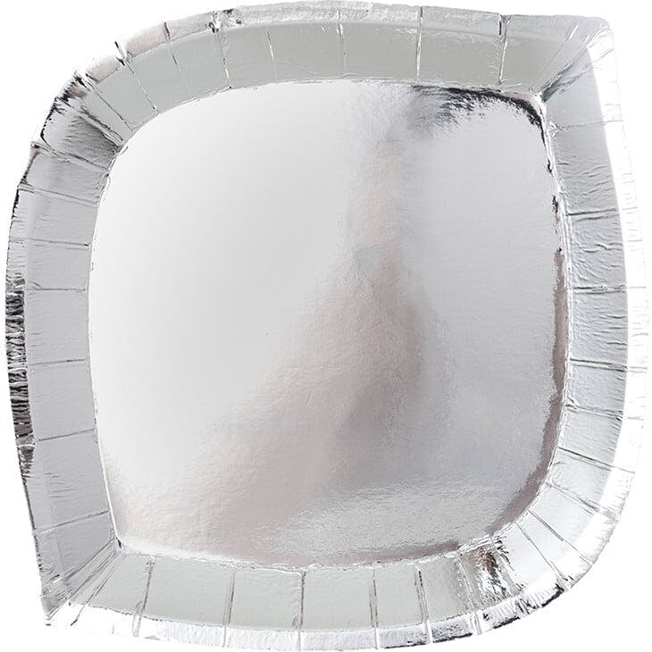 Posh Silver Fox Plates - 2 Size Options