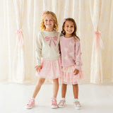Pearl Bow Patch Sweatshirt