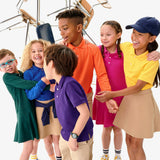 Kids short sleeve pique polo