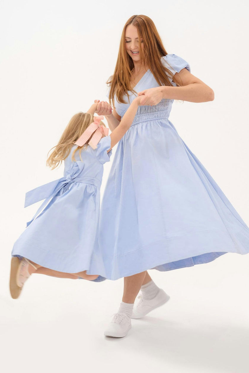Mini Zella Dress in Sky Blue