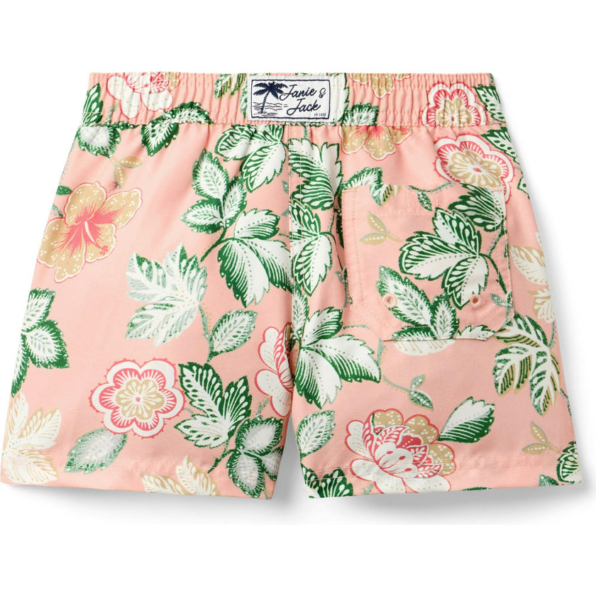 Recycled Floral Swim Trunk, Multi