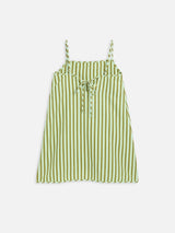 women's mini linen dress  - ice matcha