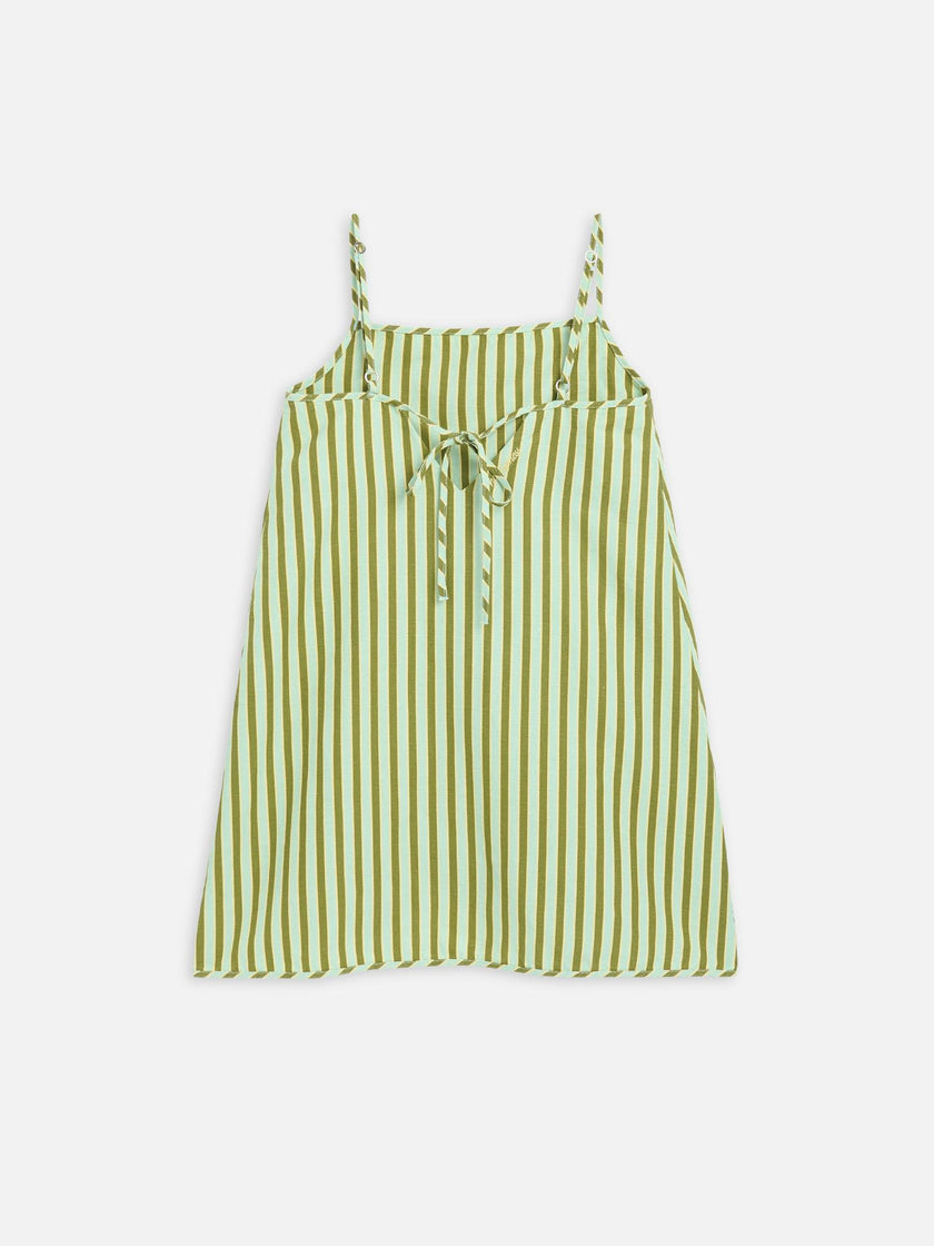 women's mini linen dress  - ice matcha