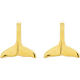Whale Tail Stud Earrings