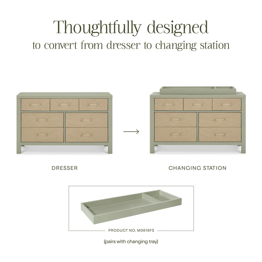 Namesake Eloise 7-Drawer Wide Assembled Dresser (56")