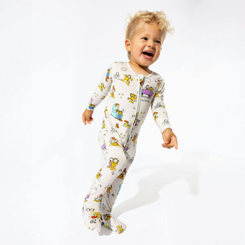 Garfield & Friends Bamboo Convertible Footie