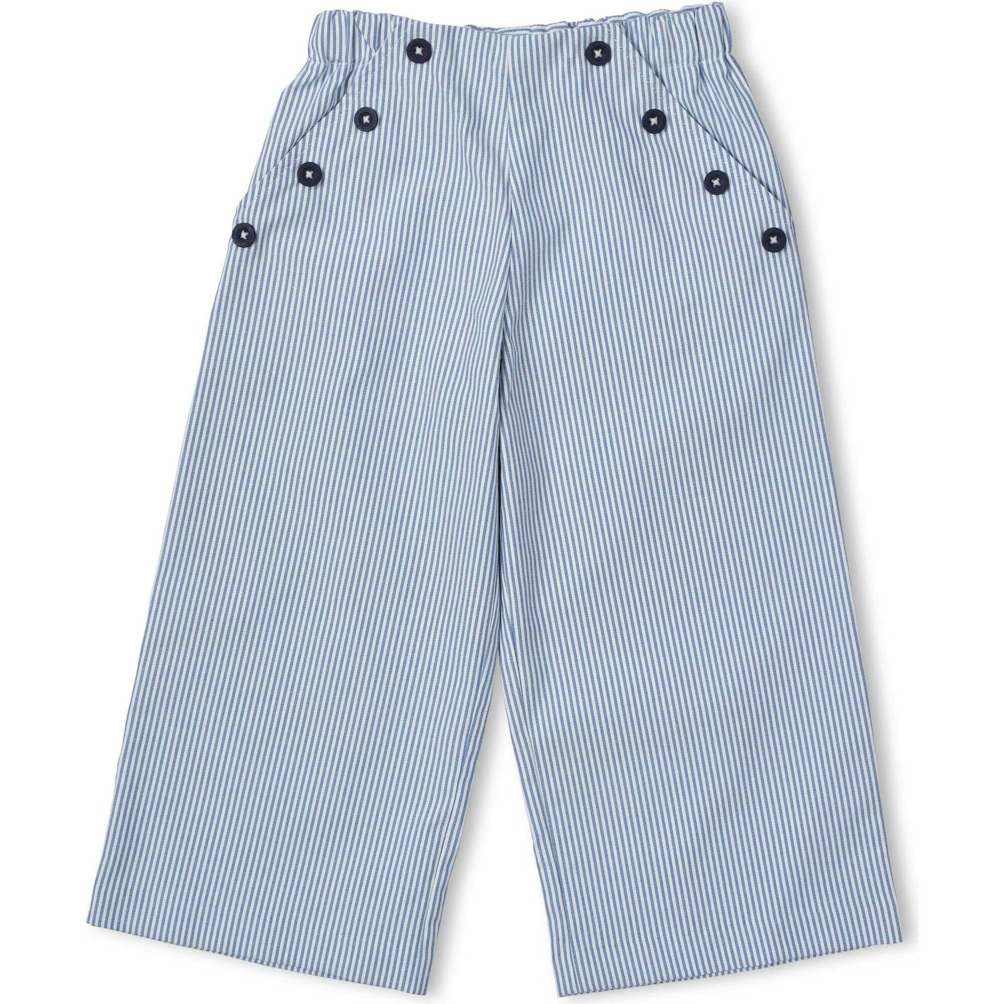 Stripe Button Front Pants