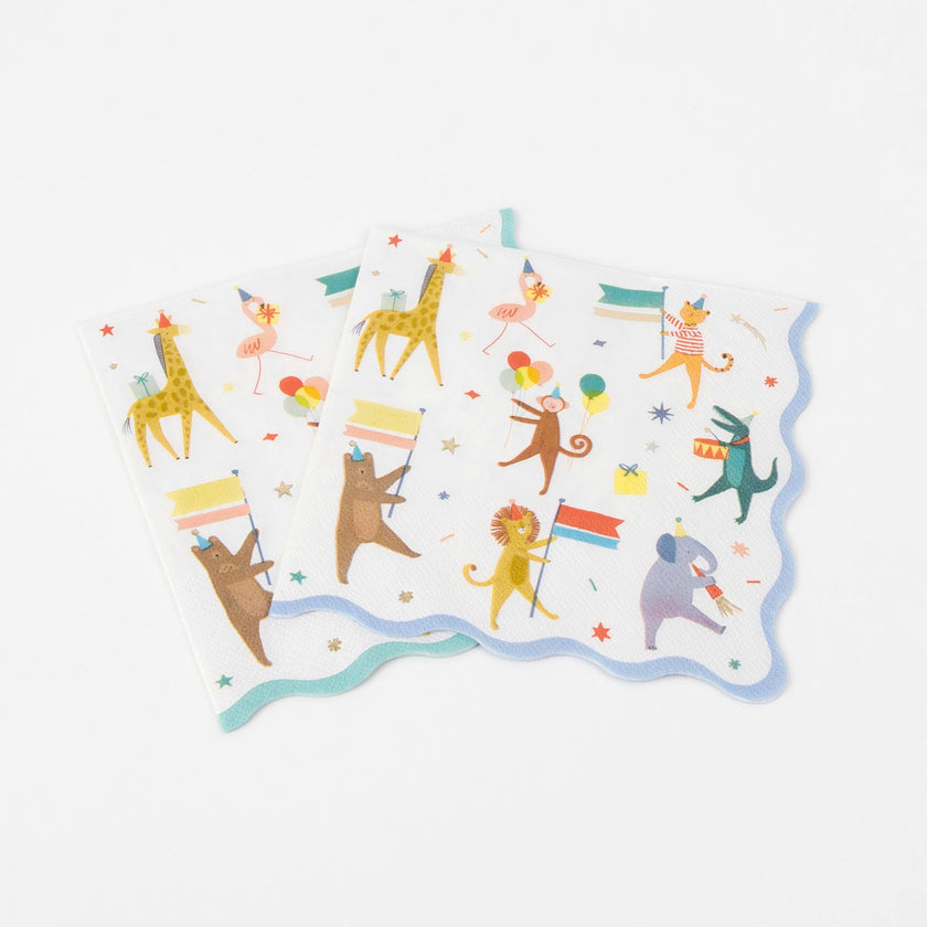 Animal Parade Large Napkins