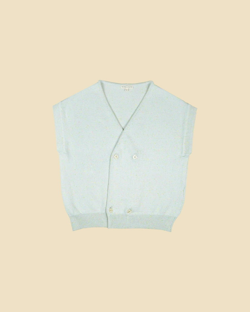 Graffiti Sleeveless Cardigan