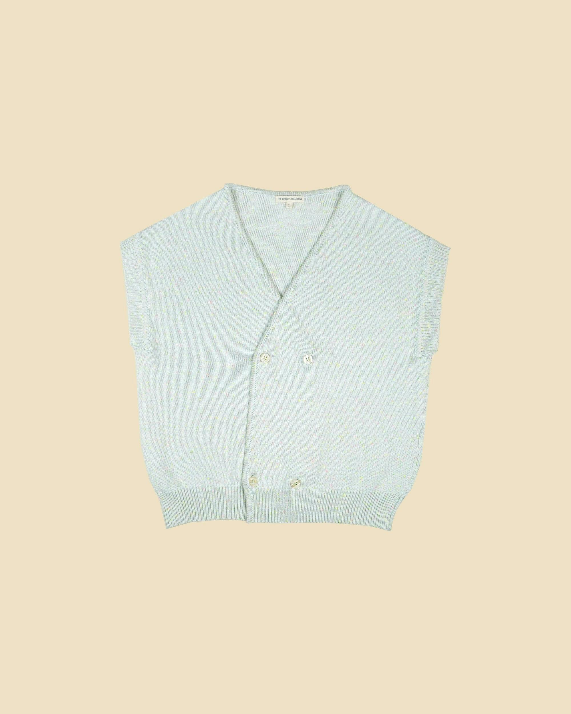 Graffiti Sleeveless Cardigan