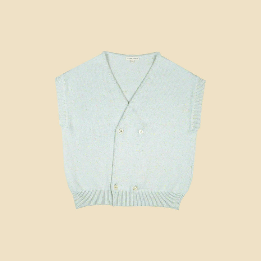 Graffiti Sleeveless Cardigan