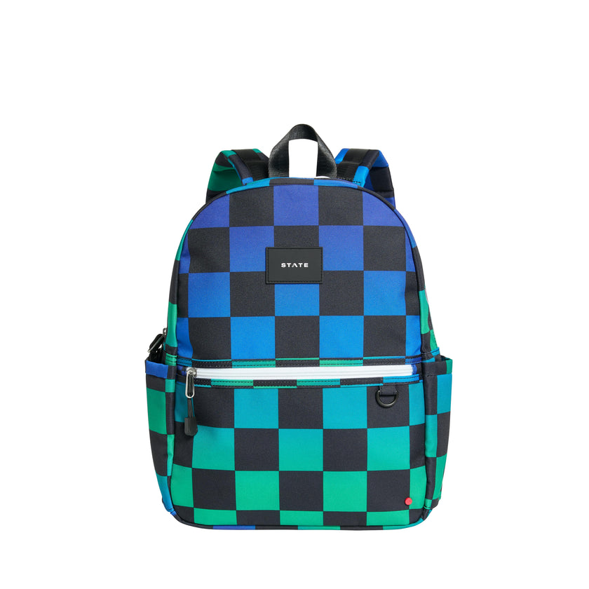 Kane Backpack, Blue Checkerboard