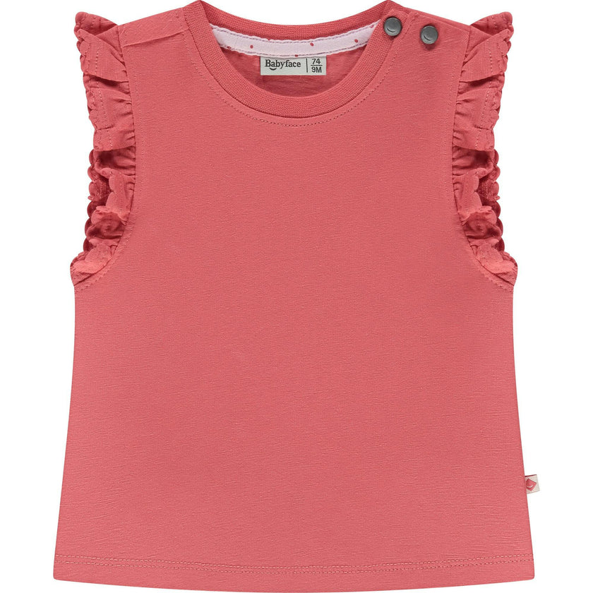 Ruffled Sleeveless Top