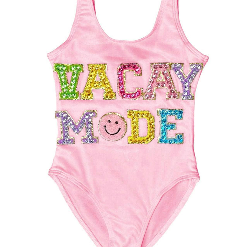 Pink Crystal VACAY MODE Swimsuit