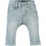 Elastic Waistband Denim Pants