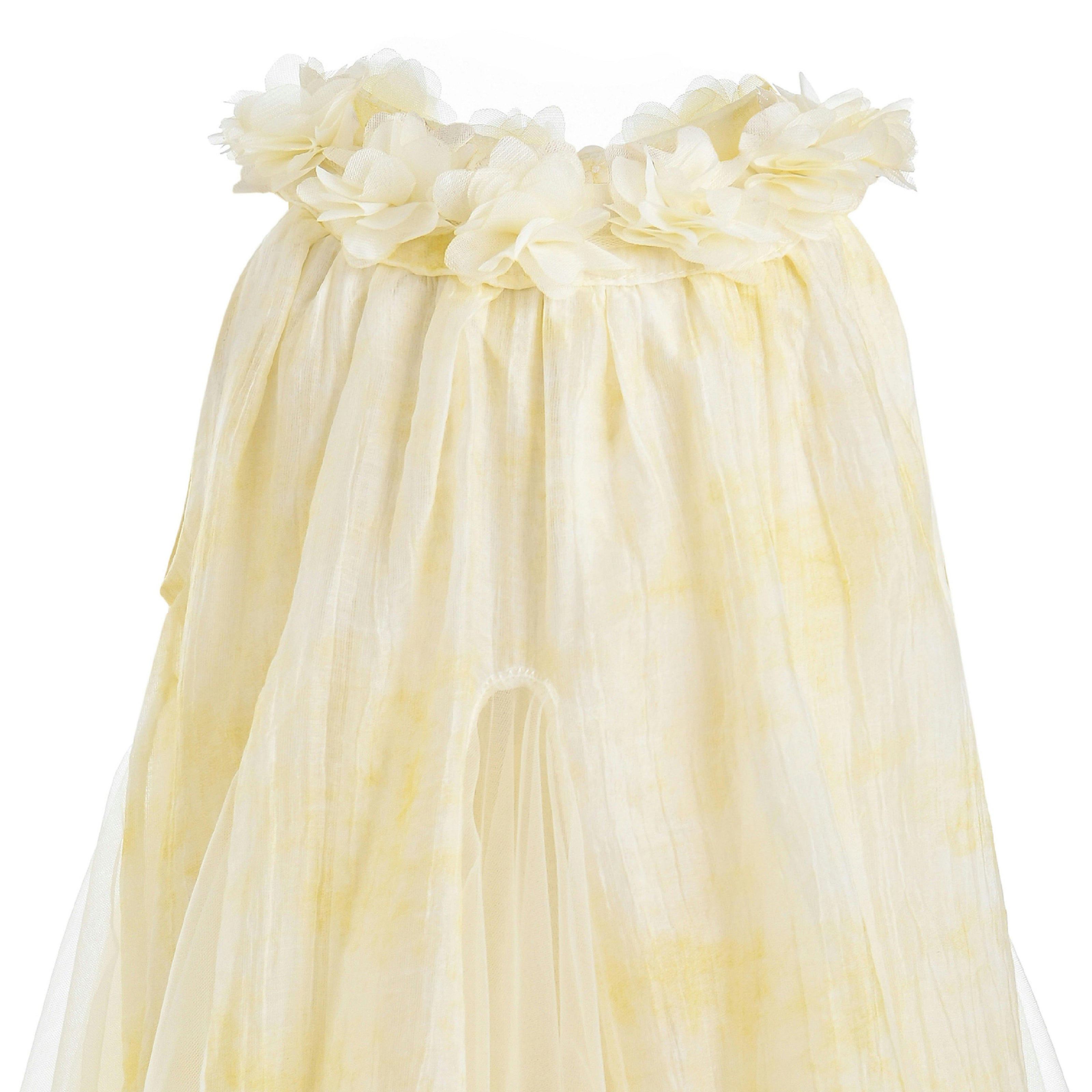 Yellow Solavie Floral Layered Dress