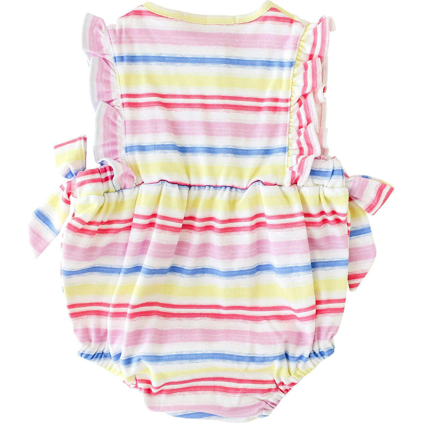 Rainbow Stripe Side Tie Bubble
