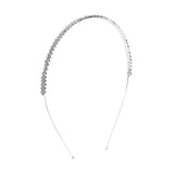 Silver Crystal Row Headband