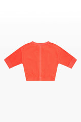 Terry Cloth Elbow Sleeve Pullover
