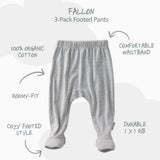 FALLON 3-Pack Footed Pants