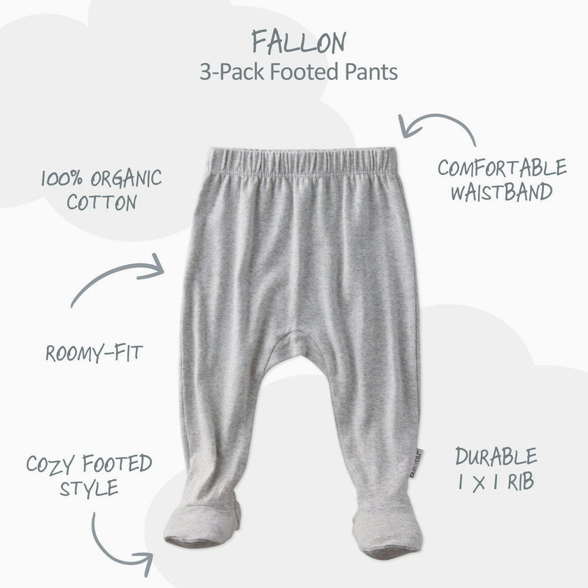 FALLON 3-Pack Footed Pants